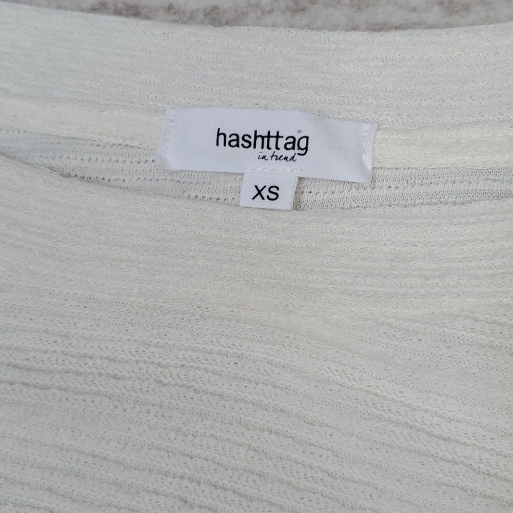 HashTag In Trend Ribbed Ballon Sleeve Pullover - Picture 5 of 7